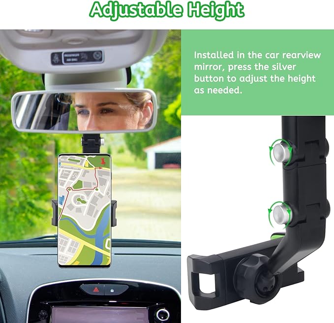 360° Rotation Phone Holder | Flexible Adjustable Mobile Mount for Desk & Car
